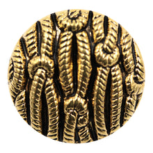 Load image into Gallery viewer, Sullivans 21mm Round Plastic Shank Button With Knot Patterns - Gold