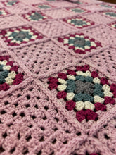 Load image into Gallery viewer, Crocheted Granny Square Cot Blanket - Australian Merino Wool