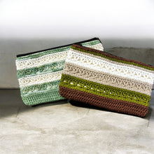 Load image into Gallery viewer, Zipper Pouch/Pencil Case Willow Stripe Digital Pattern by Knitty Gritty
