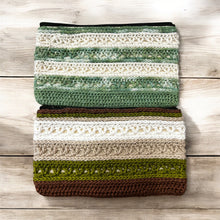Load image into Gallery viewer, Zipper Pouch/Pencil Case Willow Stripe Digital Pattern by Knitty Gritty