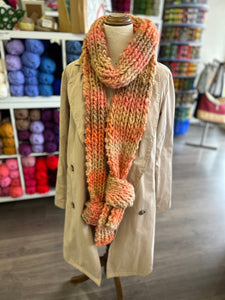 Knitted Knotted Scarf