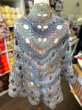Load image into Gallery viewer, Crochet Virus Shawl - Wyoming - Acrylic and Wool Blend