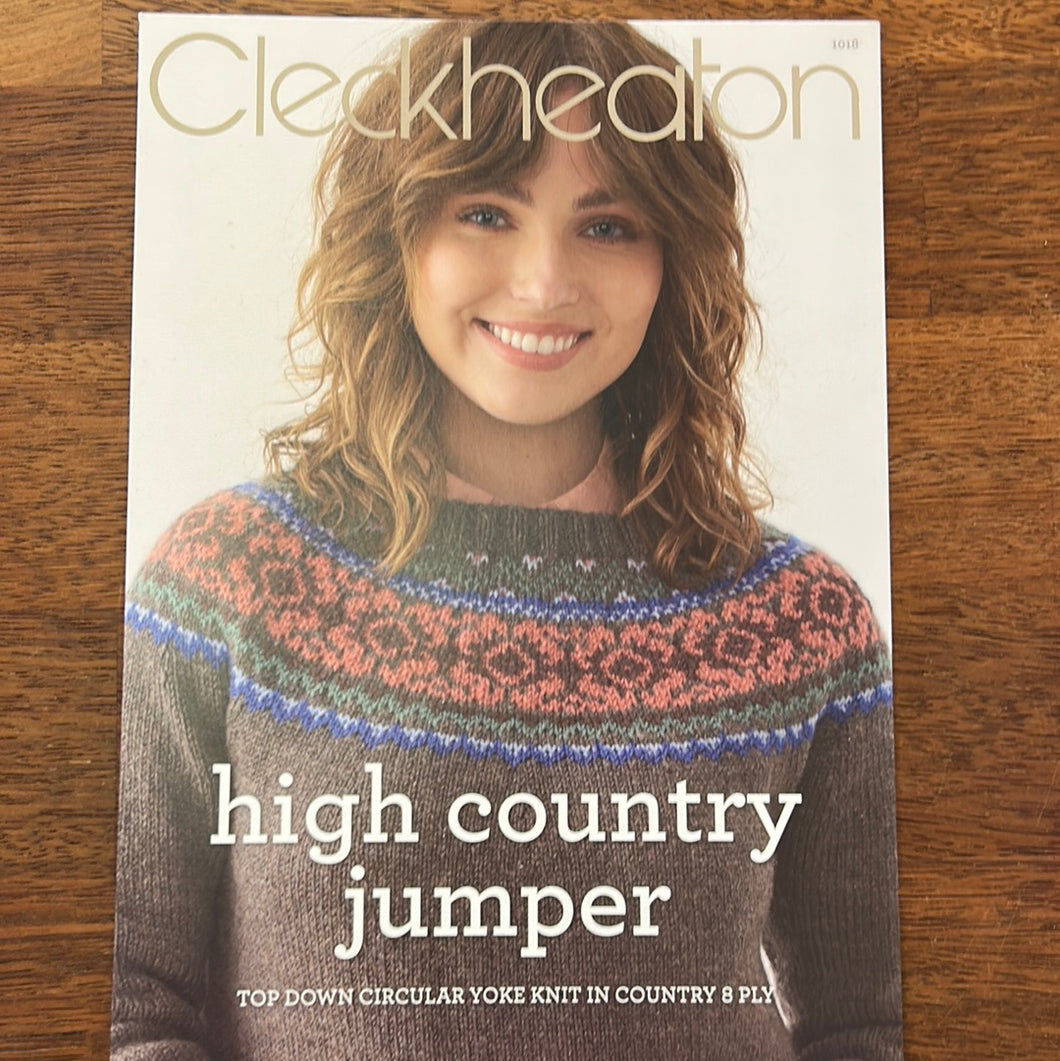 Cleckheaton High Country Jumper Pattern Book