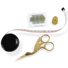 Load image into Gallery viewer, Sewing Gift Set - Stork scissors