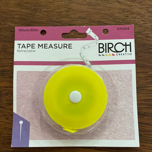 Retractable Tape Measure - Yellow