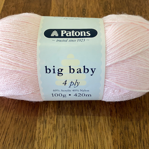 Patons Big Baby 4ply - Light Pink  2542