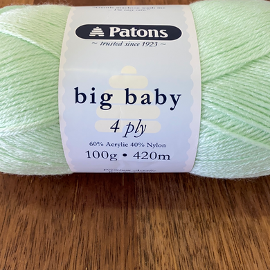 Patons Big Baby 4ply - Soft Apple  2568