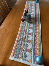 Load image into Gallery viewer, Crocheted Christmas Santa Table Runner