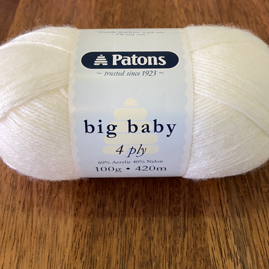 Patons Big Baby 4ply - Cream  2656