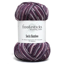 Load image into Gallery viewer, Fiddlesticks Bamboo Socks 4ply - 120-02