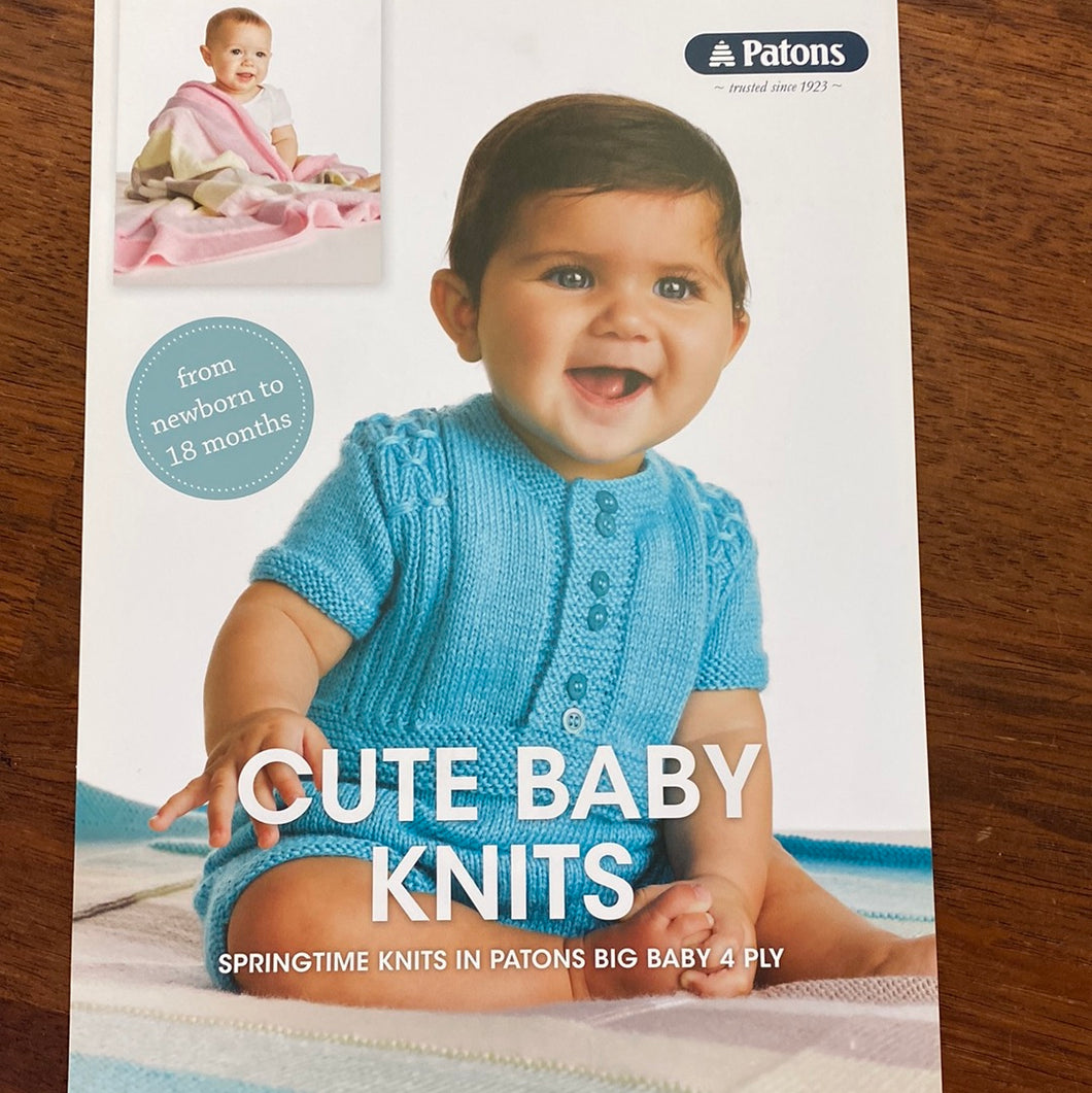 Patons Cute Baby Knits Pattern Book