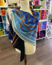 Load image into Gallery viewer, Crochet Ripplemark Shawl - 100% Cotton