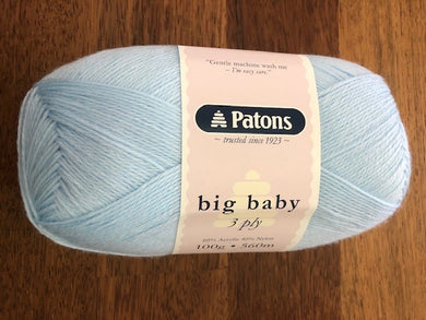 Patons Big Baby 3ply - Light Blue  2541 (discontinued)
