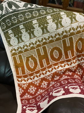 Crocheted Christmas  Hohoho Blanket