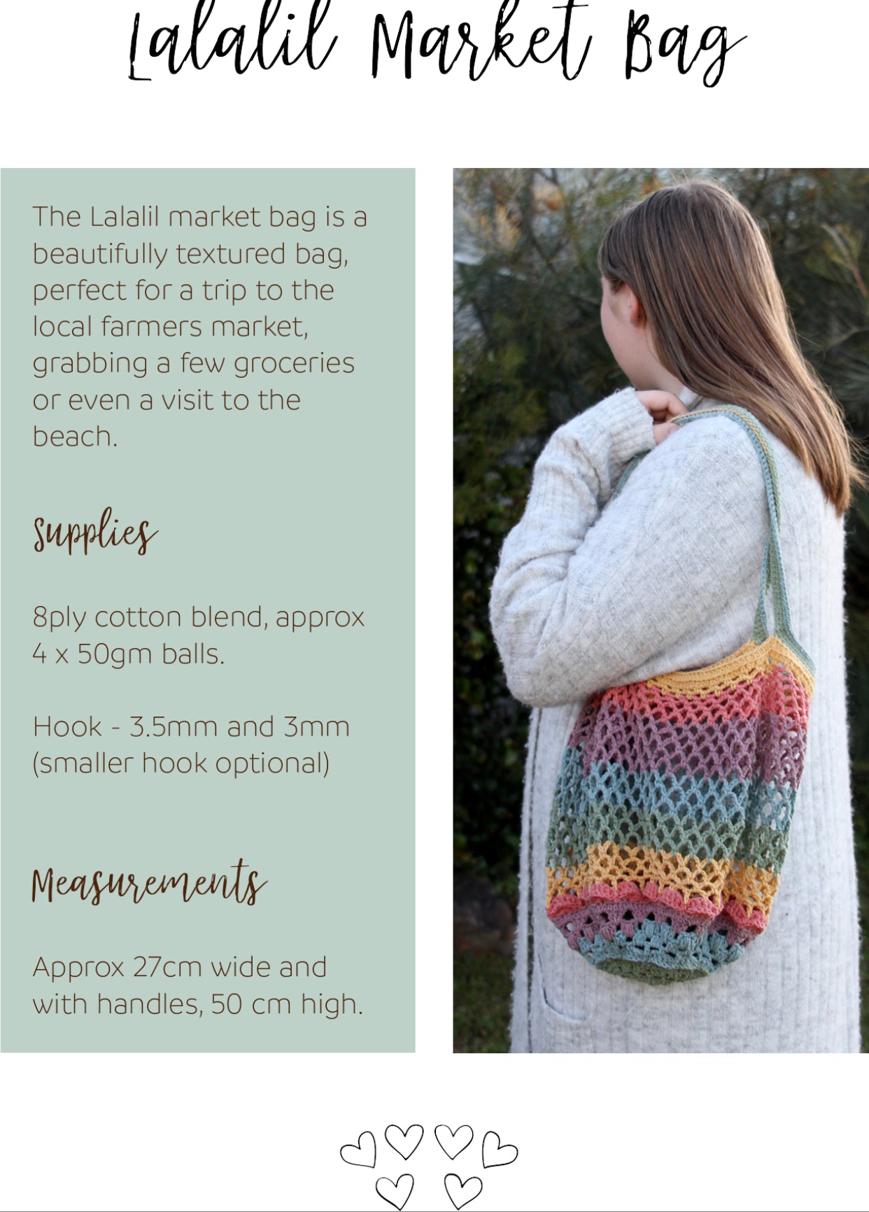 Crochet Foldable Fruit Market Bag Tutorial 