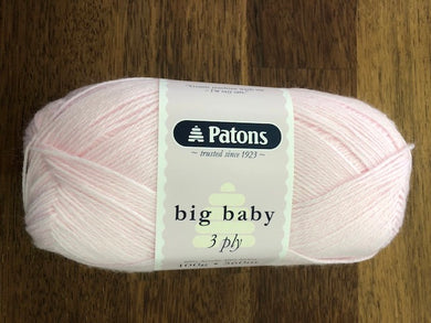 Patons Big Baby 3ply - Light Pink  2542